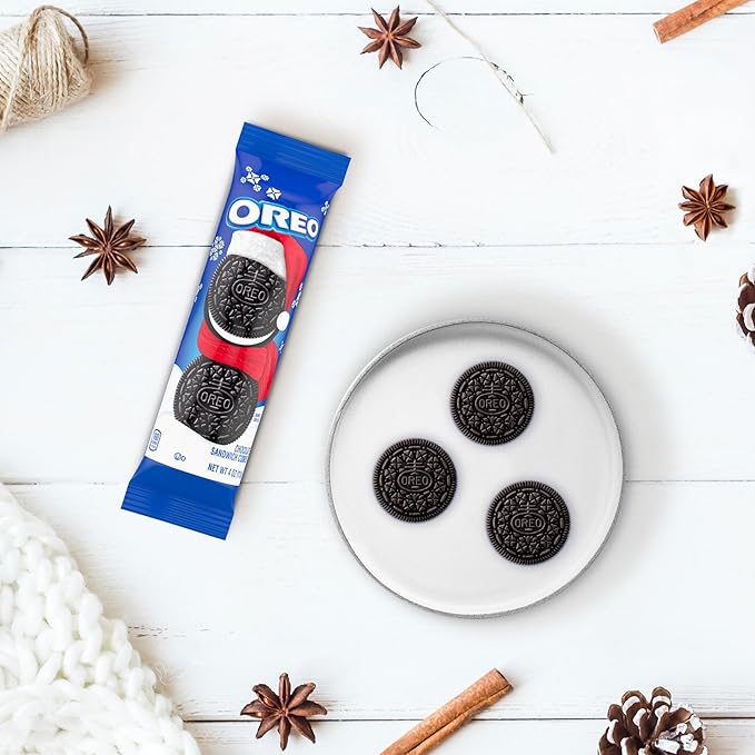 OREO Chocolate Sandwich Cookies, Holiday Cookies, 12 - 4 oz Stocking Stuffer Packs