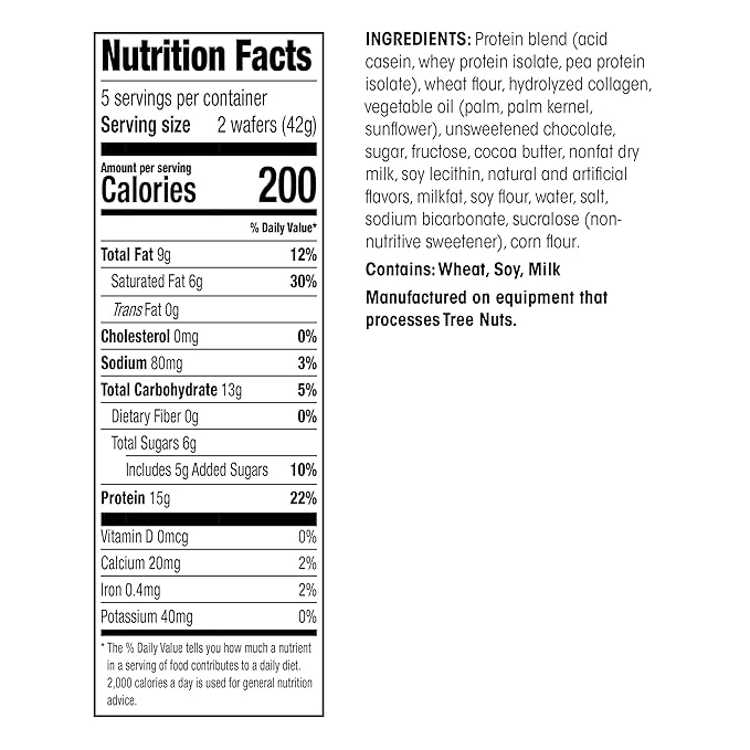 WonderSlim Protein Wafer Snack Bar, Mocha, 200 Calories, 15g Protein, 0mg Cholesterol (5ct) (Pack of 2)