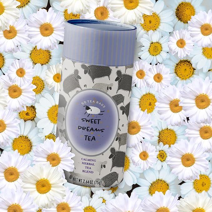 Life Plus Style Gourmet Sweet Dreams Calming Herbal Tea Organic Peppermint Natural Herbal Fennel Tea Caffeine Free Chamomile Tea Hot or Iced Soothing Blend Sleep Relax Supports Wellness 60 Tea Bags