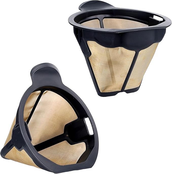 CM300 Coffee Filter Basket for Ninja,Reusable Permanent Coffee Pot Replacement for Ninja Coffee Maker CM300, CM305, CM360, CM371, CM400 (2 PCS)
