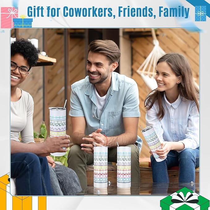 Geiserailie Hidden Message Tumbler Coffee Travel Insulated Mug Skinny Tumbler with Lid and Straw Gift Cup for Bestie Friend Coworker(20 oz)