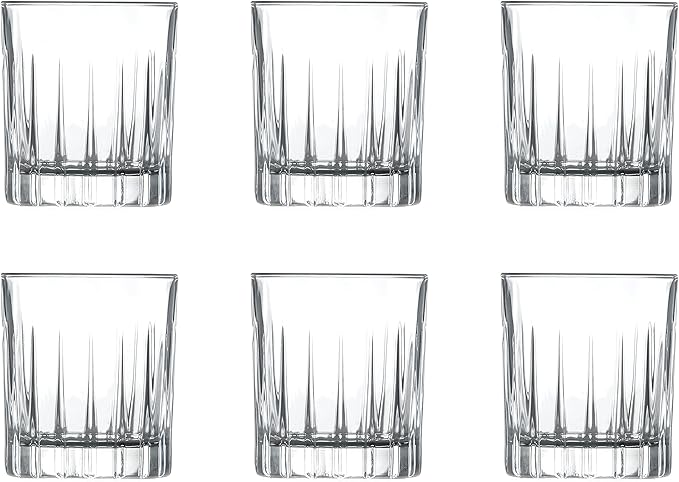 Barski Shot Glass - Set of 6 - Glasses - Crystal Glass - Beautifully Designed - Use it for - Shot - Vodka - Liquor - Cordial - Each Glass is 2.6 oz Made in Europe