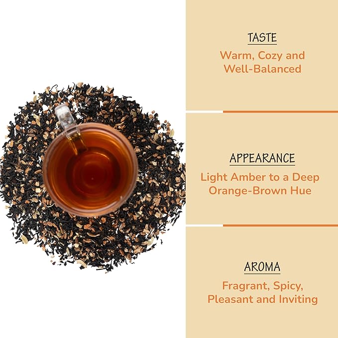 BREWIX, Pumpkin Spice Black Tea, Loose Leaf Tea (50+ Cups, 3.53oz/100g) | Fall | Halloween | Warm and Spicy