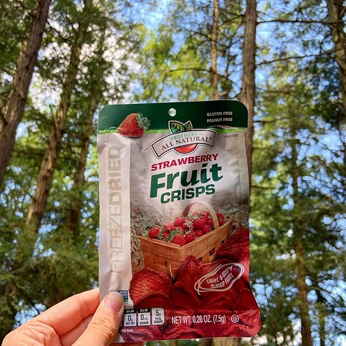 Brothers-ALL-Natural Fruit Crisps, Strawberry, 0.26 Ounce (Pack of 24)