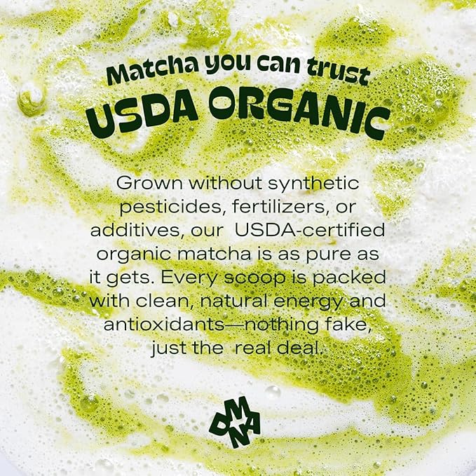 MATCHA DNA Certified Organic Matcha Green Tea Powder (8 oz BAG)