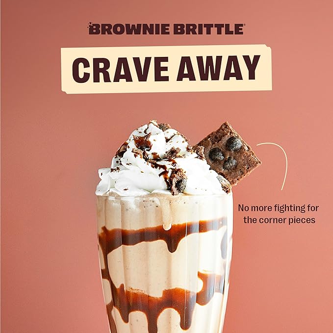 Brownie Brittle – Variety Pack Thin and Crispy Sweet Snacks (Pack of 6, 5 oz), Rich Gourmet Brownie Bites Dessert