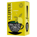 Clipper Tea Lemon & Ginger Teabags – Caffeine Free, USDA Organic, Great Hot or Iced – Aromatic, Natural, Fair & Delicious – 20 Tea Bags