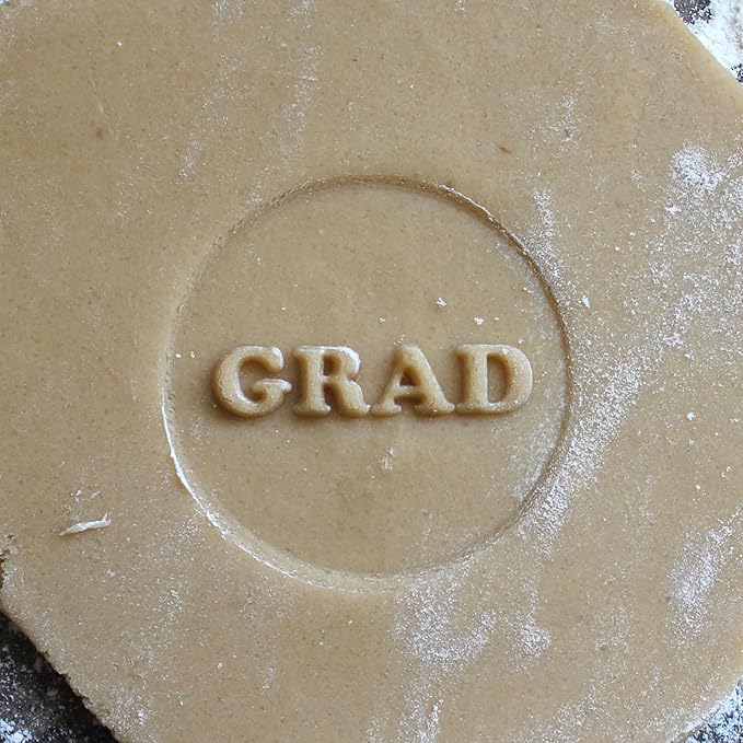 Wood Cookie Stamp, 2.5 Inch (GRAD CS-130)