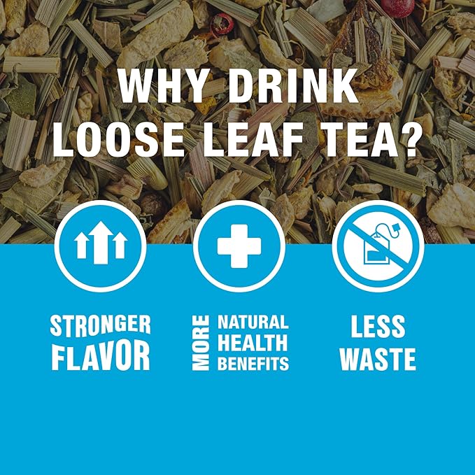 Tiesta Tea - Meyer Lemon Zest, Loose Leaf, Zesty Lemon Herbal Tea, Premium Non-Caffeinated Blend, Makes Hot or Iced & Up to 50 Cups, 4oz Refillable Tin