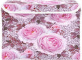 susiyo Beautiful Delicate Pink Roses fabric storage baskets with lids,Collapsible Storage Boxes,Foldable storage boxes with handles for Home,Office,Closet Organization