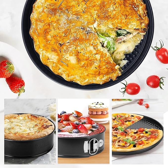 7 Inch Springform Pan Round Non Stick Cheesecake Pan Durable Baking Cake Pans with Removable Bottom Cake Molds for Baking