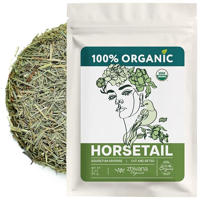 Organic Horsetail (4 oz.) (Equisetum arvense) – Loose Dried Herb – Edible Grade for Tea, Infusions & Herbal Blends