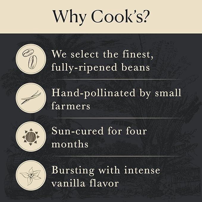 Cook's, Choice Premium Quality Pure Cookie Vanilla Extract, 4 oz