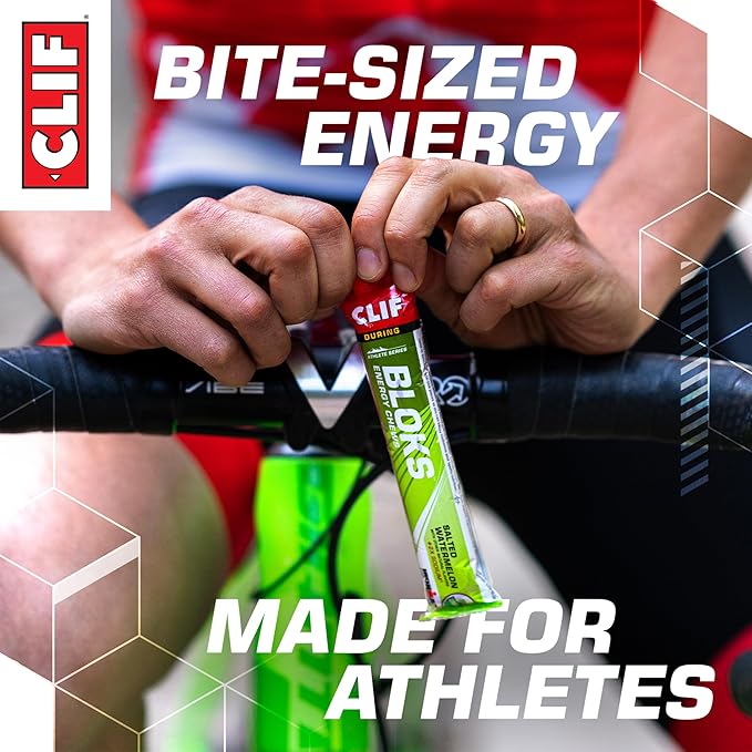 CLIF BLOKS - Energy Chews with Caffeine - Variety Pack - Non-GMO - Plant Based - Fast Fuel for Cycling and Running - Quick Carbohydrates and Electrolytes - 2.12 oz. Packets (8 Count)
