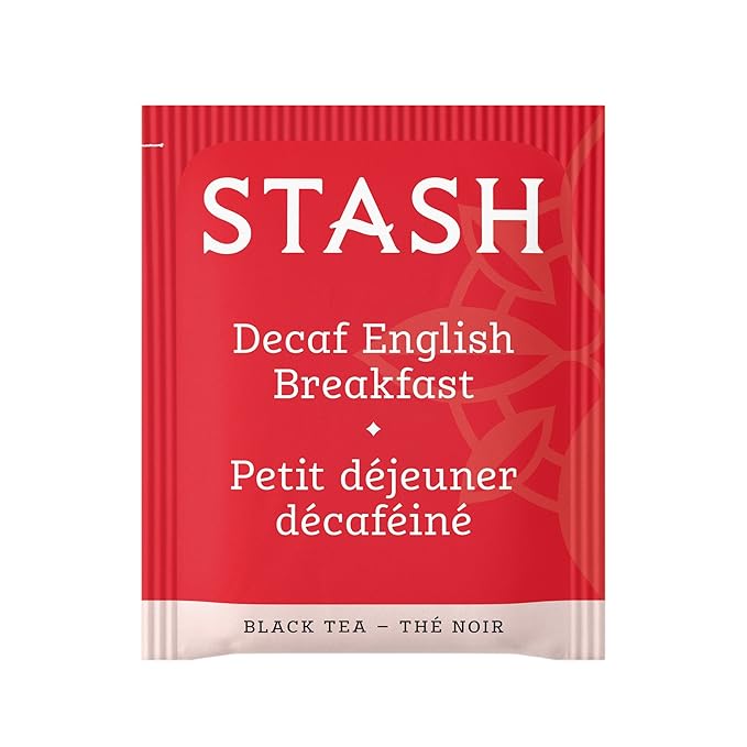 Stash Tea Decaf English Breakfast Black Tea - Decaf, Non-GMO Project Verified Premium Tea with No Artificial Ingredients, 18 Count (Pack of 6) - 108 Bags Total