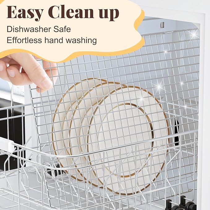 Cooling Racks for Cooking and Baking - 2 PCS 11.65" x 16.85" Grid Wire Baking Rack for Oven Cooking, Baking, Grilling, Roasting -Dishwasher Safe Bacon Rack- Fits Half Sheet Cookie Pan