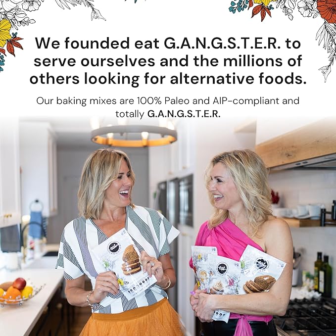 eat G.A.N.G.S.T.E.R. Sugar Cookie Mix - Allergy-Friendly Baking Mix, Grain-Free, No Dairy, Nuts, Gluten, Dairy - For Paleo & AIP Diets, Bake Cookies, Cut-Outs, Fruit Crumbles, Pie Crust & S'mores
