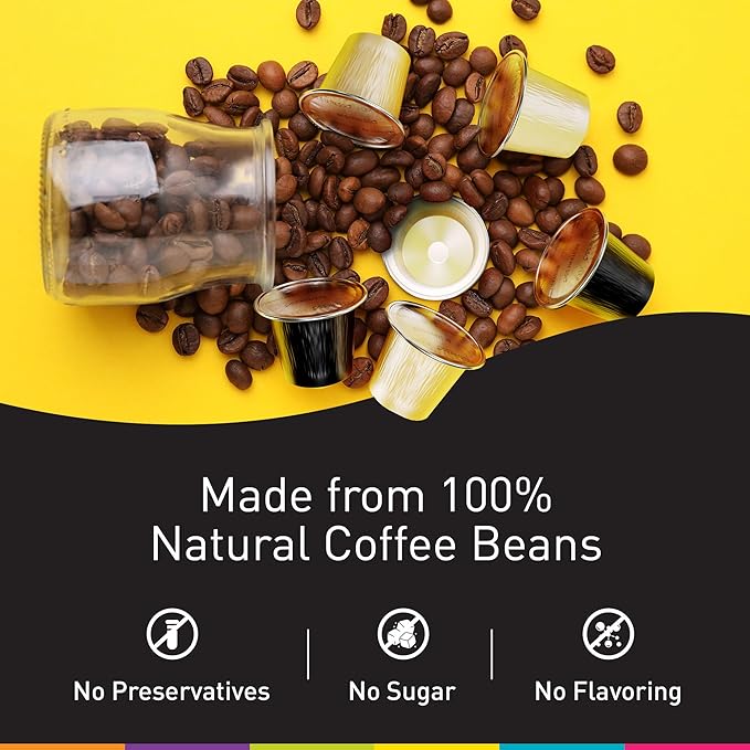 Bestpresso Coffee for Nespresso Original Machine 120 Aluminum pods Certified Genuine Espresso Variety Pack Caramel,Vanilla and Chocolate