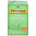 Twinings Pure White Tea Individually Wrapped Bags, 20 Count (Pack of 1), Light & Fresh, Caffeinated, Enjoy Hot or Iced, 20 Teabags