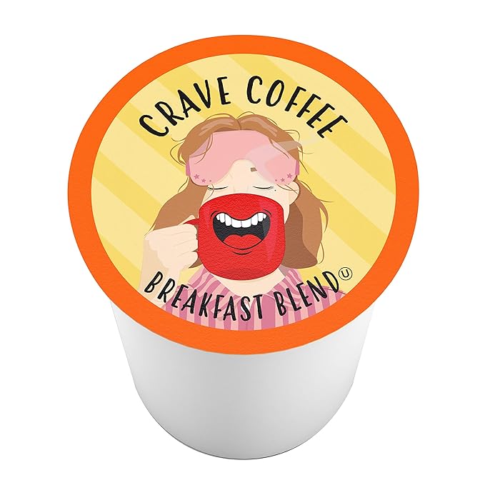 Crave Beverages Morning Light Roast Coffee Pods for Keurig K Cup Brewers, 100 Count