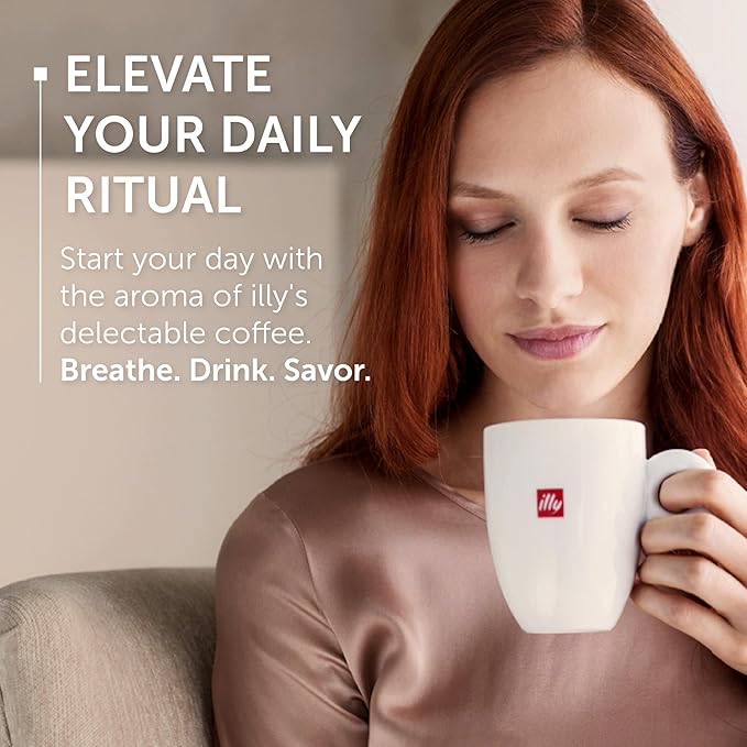 Illy Whole Bean Coffee, Decaffeinated - Medium Roast - Mild & Balanced - 100% Arabica - Whole Beans - Pressurized Packaging Sealed for Freshness - 8.8oz can (Pack of 12)
