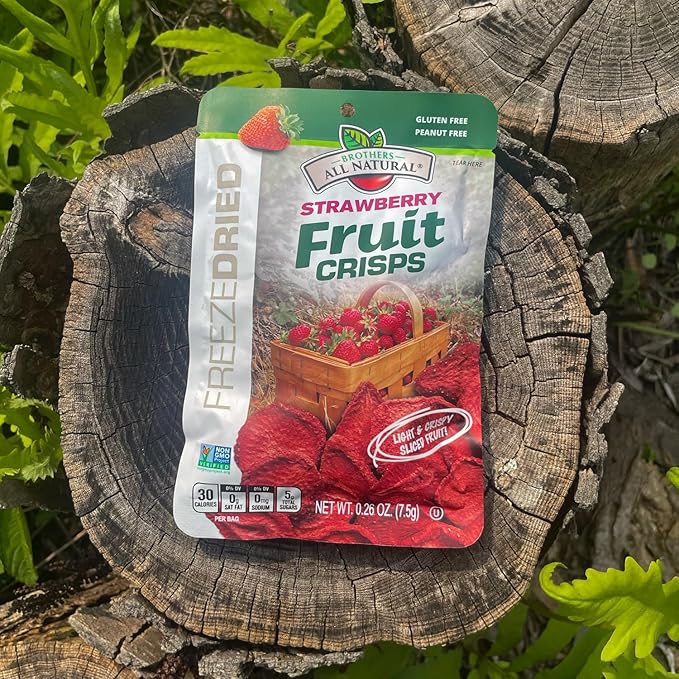 Brothers-ALL-Natural Fruit Crisps, Strawberry, 0.26 Ounce (Pack of 24)