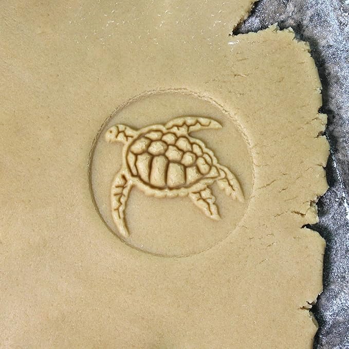 Wood Cookie Stamp, 2.5 Inch (Sea Turtle CS-018)
