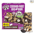 Lenny & Larry's Cookie-fied BIG BAR – Cookies and Creme Vegan Protein Bars 4x90g – Healthy Snacks, 24g Plant Protein & 10g Prebiotic Fiber – Gluten free Power Bar, Vegan