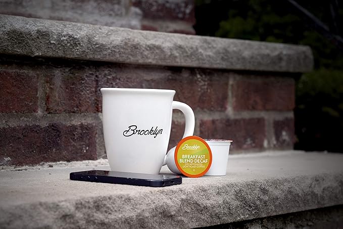 Brooklyn Beans Decaf Coffee Pods, Decaf Breakfast Blend - Compatible with Keurig K Cup Brewers Including 2.0 Machines, 40 Count, Smooth and Balanced Light Roast
