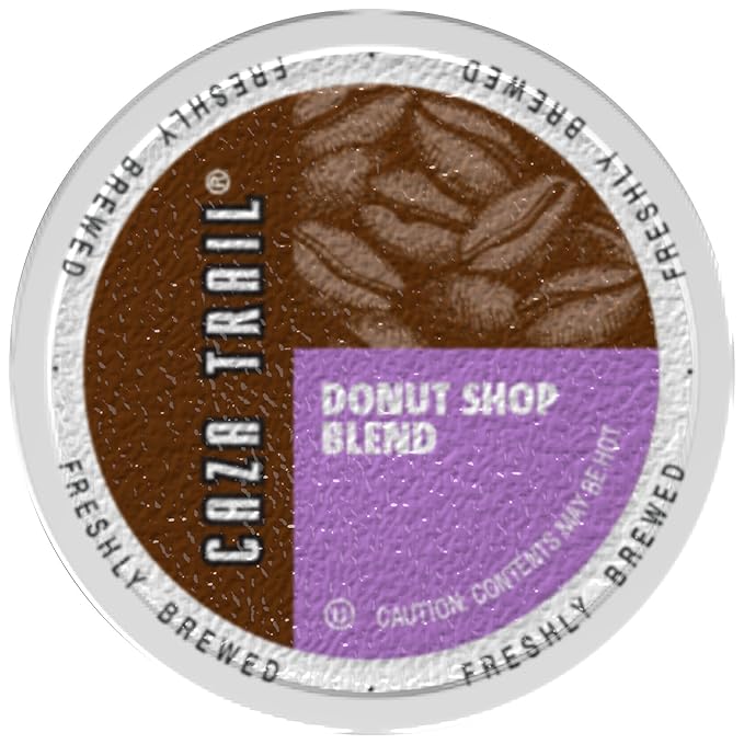 Caza Trail Coffee, Donut Shop Blend, 24 Single Serve Cups