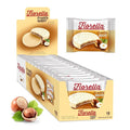 Fiorella Crunch Wafer Cookies, White Chocolate Covered Crispy Thin Crunch Wafers with Hazelnut Cream Filling, Chocolate Biscuits, 18 Individually Wrapped Snacks, Pack of 1