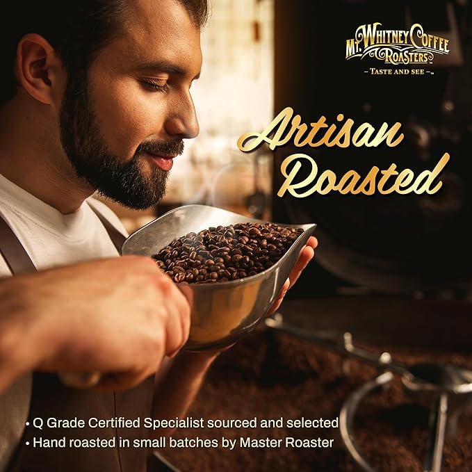 Mt. Whitney Organic Papua New Guinea, Medium Dark Roast, Low Acid Coffee (Ground, 2Lb)