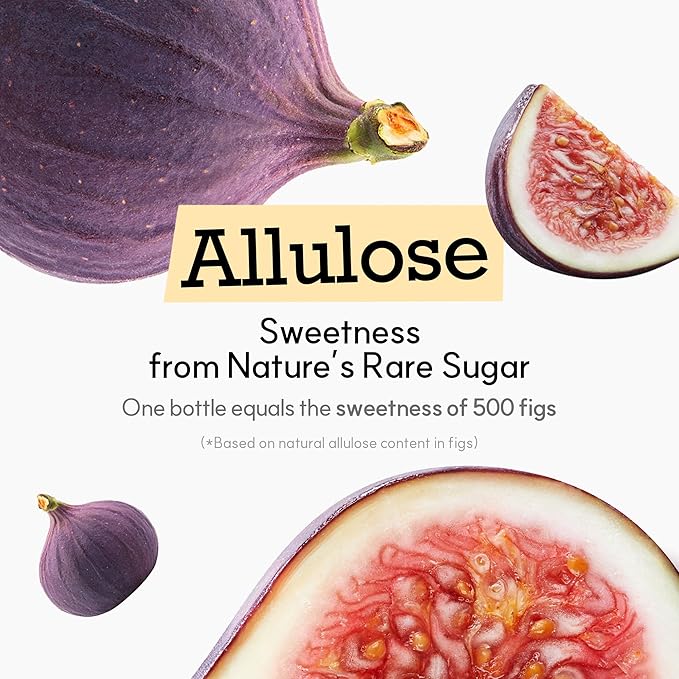 My Normal Keto Allulose 32oz - Allulose 99.52%, Monk Fruit, Stevia Blend Thin Syrup, Zero Calorie Sweetener, 1:1 Sugar Substitute, Low Glycemic, Gluten Free, Zero Net Carbs, Zero Sugar