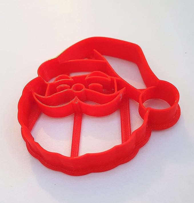 T3D Cookie Cutters Santa Claus Cutter, Suitable for Cakes Biscuit and Fondant Mold Homemade Treats, Christmas Santa, 3.38inch x 3.44inch 0.55inch