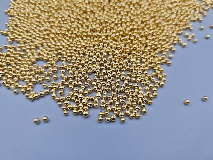 Gold Pearl Sugar Sprinkles 4.23 oz, 2mm Nonpareils Candy Pearls Ideal for Baking,Cake and Cupcake Toppers,Cookie Decoration,Ice Cream Topping,Wedding Shower Valentines Halloween Christmas