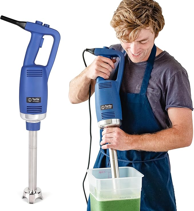 TK Commercial Immersion Blender, 750 Watt/1 HP Variable Speed Motor, 20,000 RPM X-Heavy Duty with Performance Assurance - 14"