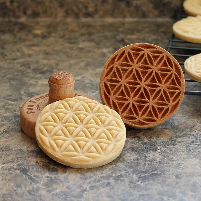Wood Cookie Stamp, 2.5 Inch (Seed of Life CS-007)