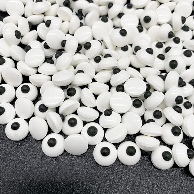 Weraru Small Candy Eyeballs Eye Ball Sweets Cake Cupcake Toppers Cookie Dessert Sprinkles Decorations Birthday Party Supplies 4.2Ounce