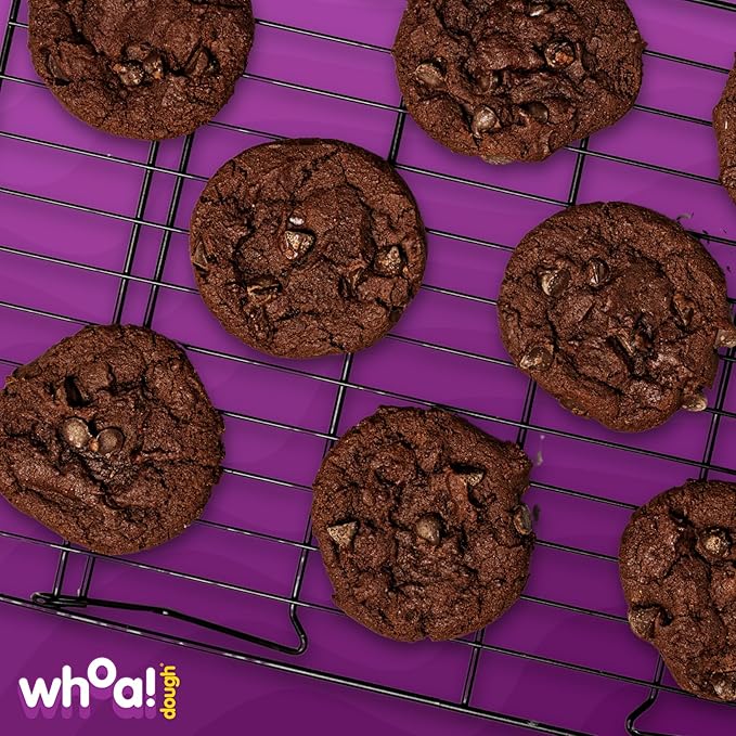 Whoa Dough Ready to Bake Cookie Dough Brownie Batter – Certified Non-GMO, Kosher, Gluten Free – Plant-Based Snack Dough Made with Real Ingredients – 6 Pack