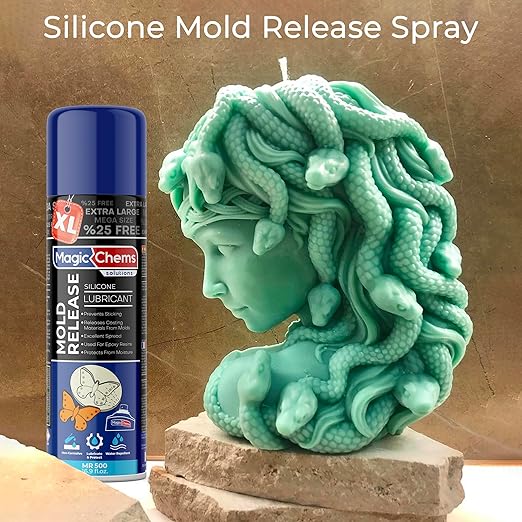 Mold Release, Silicone Mold Release Spray (16x16.9 fl oz/500ml) Mold Release for Epoxy Resin and Candle Mold Release Spray (16 Pack Mega Size)