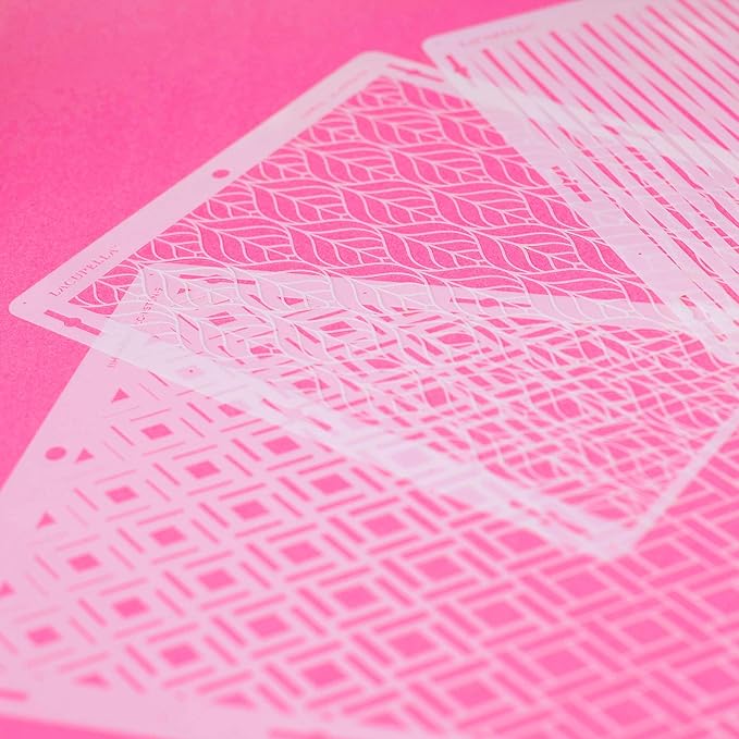 Cake Decorating Stencil for Tall Buttercream Cake, Royal Icing, Ganache, Paint, Airbrush (Glam)