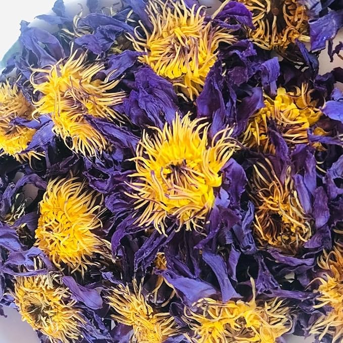 Premium Whole Dried Flower Tea - Natural Loose Leaf Tea Non GMO Caffeine Free Sleepytime Herbal Tea – Excellent Source of Antioxidants - 30 grams