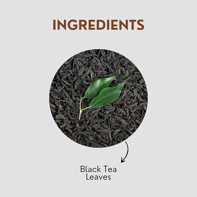 Tealeaf & Co. English Breakfast Black Tea - English Breakfast Tea in Loose Leaf Form - Contains Low Caffeine - Upto 50 Servings - Gluten Free (3.52oz/100gm)
