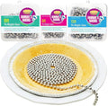 Durable Baking Supplies: Stainless Steel Chain Pie Weights, Reusable and Easy to Clean, Odorless, Safe Pie Weights for Pie Crusts, Oven Safe Baking Beads (15 feet)