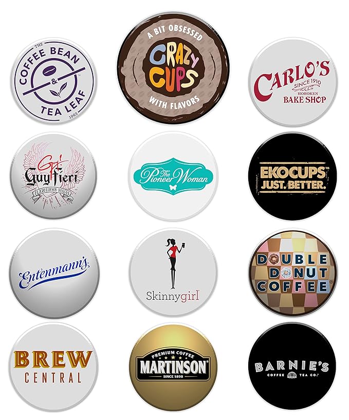 Variety Pack of Coffee, Tea, Hot Chocolate and Cappuccino, Sampler of Single Serve Coffee, Tea, Hot Cocoa and Cappuccino Pods for Keurig K Cups Machines, 30 Pack - No Duplicates