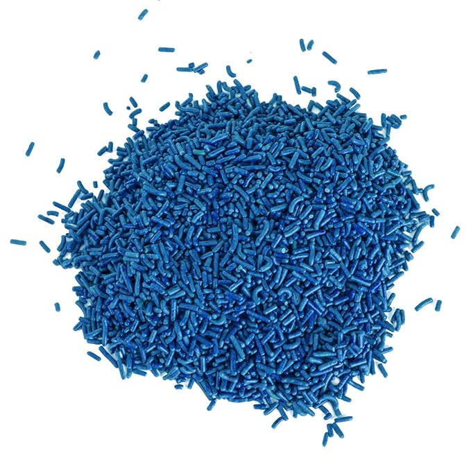 Blue Sprinkles - 2.2 Pounds - Patriotic Toppings for Ice Cream, Cupcakes, Baby Shower Jimmies