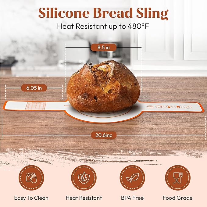 Sourdough Starter Kit with 9” Round & 10” Oval Banneton Bread Proofing Baskets, 24oz Starter Jar, Recipe Book & Tools – Complete Sourdough Bread Baking Supplies with Whisk, Scraper & Accessories