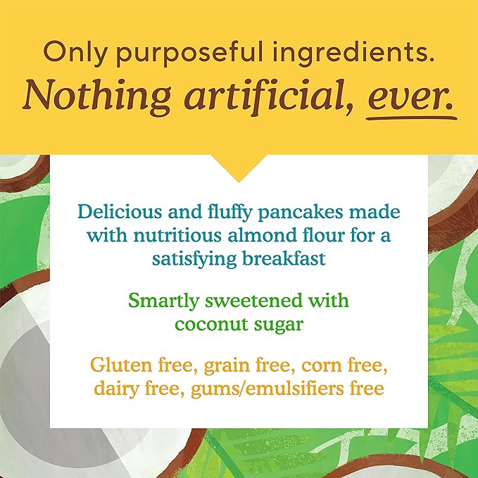 Simple Mills Almond Flour Pancake & Waffle Mix, Original - Gluten Free, Plant Based, Paleo Friendly, Breakfast 10.7 Ounce (Pack of 3)