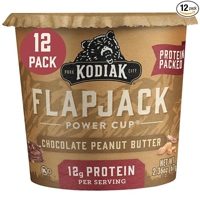 Kodiak Cakes Pancake On the Go, Chocolate Peanut Butter, 2.5 Ounce (Pack of 12)