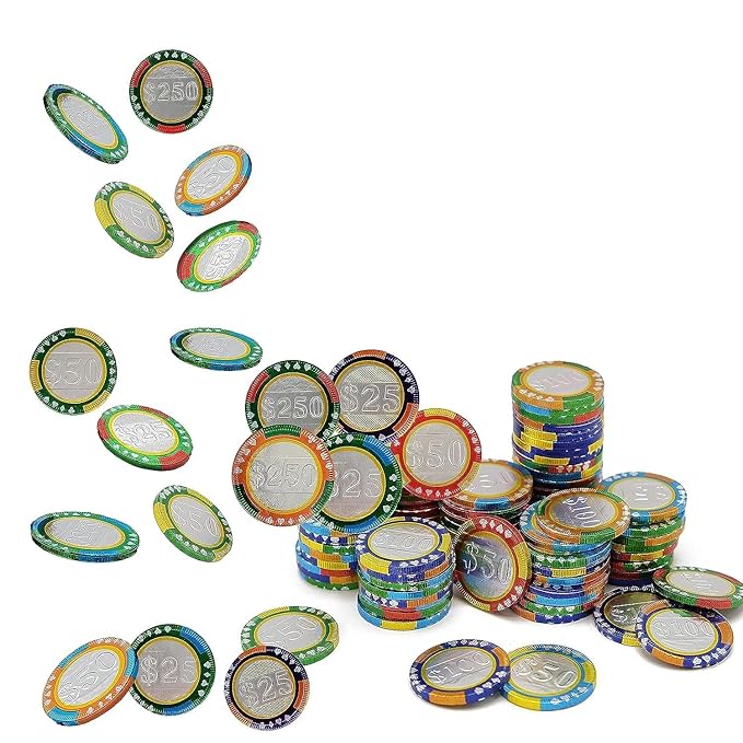 Fruidles Casino Poker Chips, Belgian Milk Chocolate Coins, Kosher Certified Dairy, Non GMO (1000-Pack)